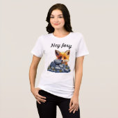 Hey Foxy Tri-Blend Shirt (Vorderseite voll)