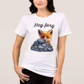 Hey Foxy Tri-Blend Shirt (Vorderseite)