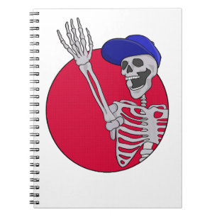 Hey Freunde Cooler und lustiger Skelett Notizblock