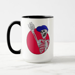 Hey Freunde Cooler und Lustiger Skelett Tasse