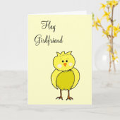 Hey Freundin Karte (Gelbe Blume)