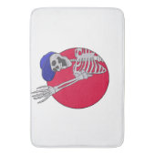 Hey Friends Cool und Funny Skeleton Badematte (Vorderseite Vertikal)
