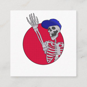 Hey Friends Cool und Funny Skeleton Begleitkarte