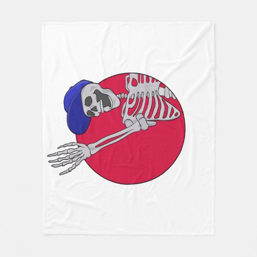 Hey Friends Cool und Funny Skeleton Fleecedecke (Vorderseite)