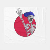 Hey Friends Cool und Funny Skeleton Fleecedecke (Vorderseite (Horizontal))