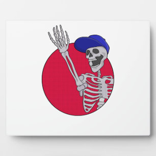 Hey Friends Cool und Funny Skeleton Fotoplatte