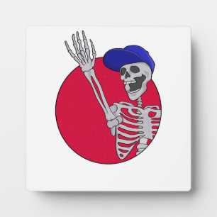 Hey Friends Cool und Funny Skeleton Fotoplatte