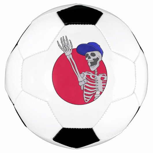 Hey Friends Cool und Funny Skeleton Fußball (Vorderseite)