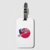 Hey Friends Cool und Funny Skeleton Gepäckanhänger (Vorderseite Vertikal)