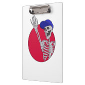 Hey Friends Cool und Funny Skeleton Klemmbrett (Links)