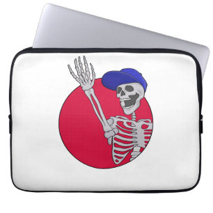 Hey Friends Cool und Funny Skeleton Laptopschutzhülle