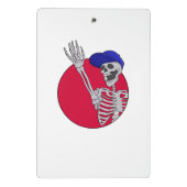 Hey Friends Cool und Funny Skeleton Mini Klemmbrett (Rückseite)