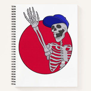 Hey Friends Cool und Funny Skeleton Notizblock