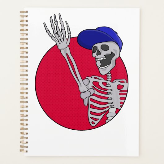 Hey Friends Cool und Funny Skeleton Planer (Vorderseite)