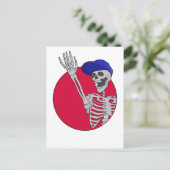 Hey Friends Cool und Funny Skeleton Postkarte (Stehend Vorderseite)