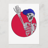 Hey Friends Cool und Funny Skeleton Postkarte (Vorderseite)