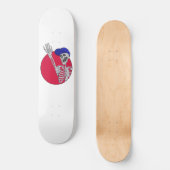 Hey Friends Cool und Funny Skeleton Skateboard (Vorderseite)