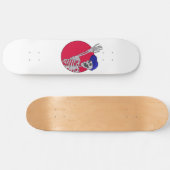 Hey Friends Cool und Funny Skeleton Skateboard (Horizontal)