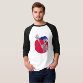 Hey Friends Cool und Funny Skeleton T-Shirt (Vorne ganz)