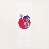 Hey Friends Cool und Funny Skeleton Yogamatte (Rückseite)