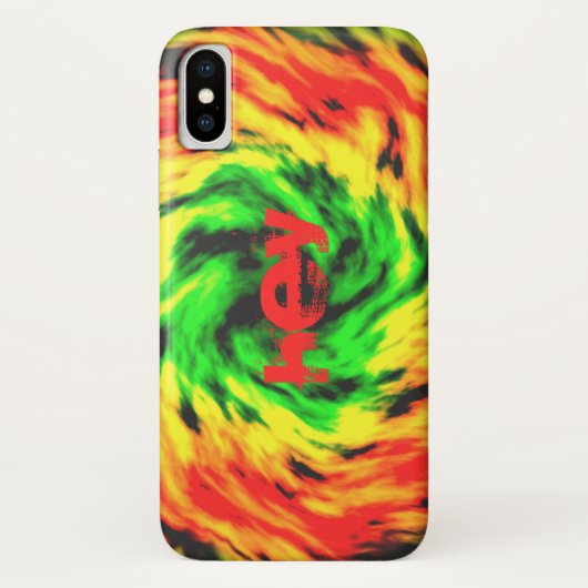 HEY gefärbte Krawatte brennt Flammen Case-Mate iPhone Hülle (Rückseite)