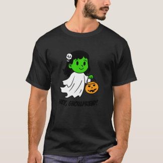 Hey Ghoulfreundin Ghoul Halloween Süße Wortspiel M T-Shirt