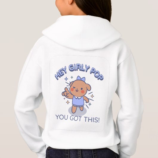 Hey Girly Pop Hoodie (Rückseite)