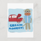 Hey Grease Monkey Postkarte (Vorderseite)