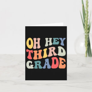 Hey, Groovy-Spaß der dritten Klasse zurück zum Sch Karte