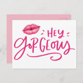 Hey, großartiger Kundenkontakt Postkarte (Vorne/Hinten)