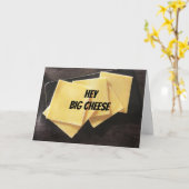 **HEY GROSSE KÄSE*** GRATULATIONSKARTE KARTE (Gelbe Blume)