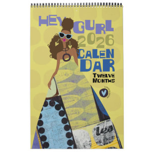 Hey Gurl 2026 12-Monate-Kalender Kalender