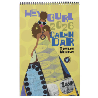 Hey Gurl 2026 12-Monate-Kalender Kalender