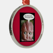 Hey, gut aussehen' - Was hast du got? Silbernes Ornament (Rechts)