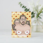 Hey, guter Morgen Postkarte (Stehend Vorderseite)