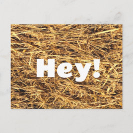 Hey! Hay Postcard Postkarte