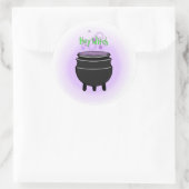 Hey Hexensticker Runder Aufkleber (Tasche)