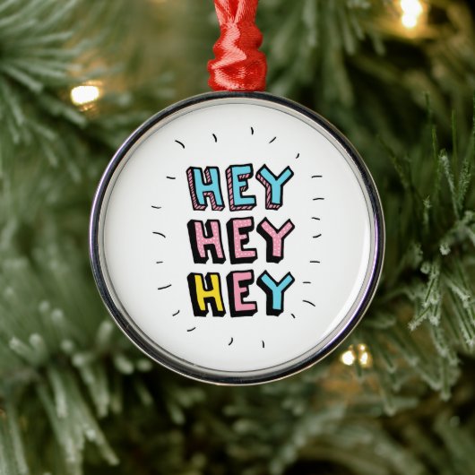 Hey Hey Ornament Aus Metall (Baum)