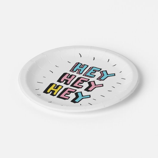 Hey Hey Pappteller (Schrägansicht)