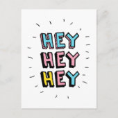 Hey Hey Postkarte (Vorderseite)