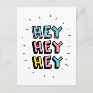 Hey Hey Postkarte