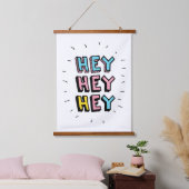 Hey Hey Wandteppich Mit Holzrahmen (Schlafzimmer)