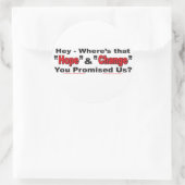 Hey - Hoffnung und Wandel Runder Aufkleber (Tasche)