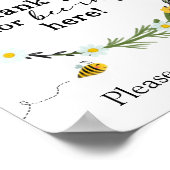 Hey Honey Bee Gefallen Schild (Ecke)