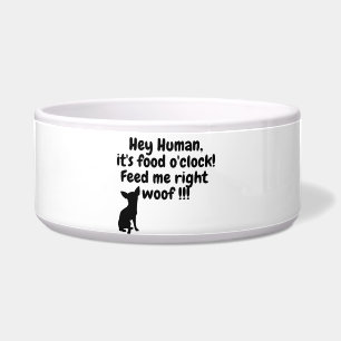 Hey, Hooman! Das Essen um die Uhr! Hundeschuhe Napf