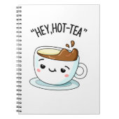 Hey Hot Tea Funny Cuppa Tea Pun Notizblock (Vorderseite)