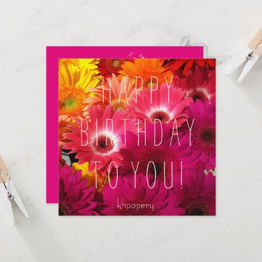 Hey, hübsches Mädchen! Geburtskarte Karte (Vorderseite/Rückseite Beispiel)