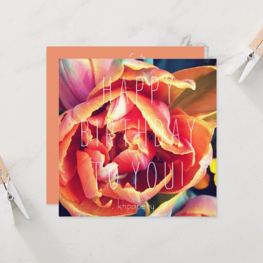 Hey, hübsches Mädchen! Geburtskarte Karte (Vorderseite/Rückseite Beispiel)