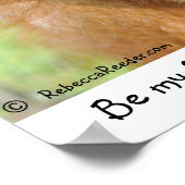 Hey, ich bin Niedlich Baby Orangutan Poster (Ecke)