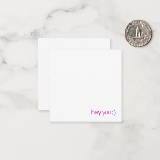 Hey, ihr grüßt die Karte (Vorderseite/Rückseite Beispiel)